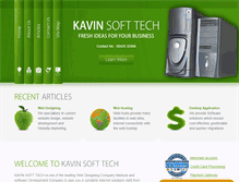 Tablet Screenshot of kavinsofttech.com